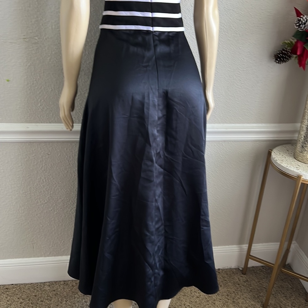 Js Collections Petite 8p Pink & Black Striped Mes… - image 5